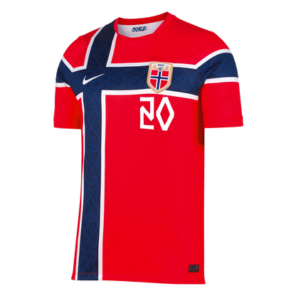 NUSA #20 Norway Hazai Világbajnoki Mez 2026 Piros