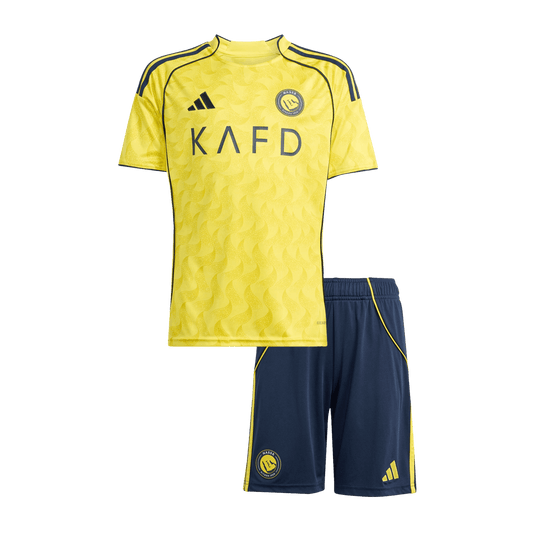 Gyerek Al Nassr Hazai Futballmez Készlet 25/26 Sárga