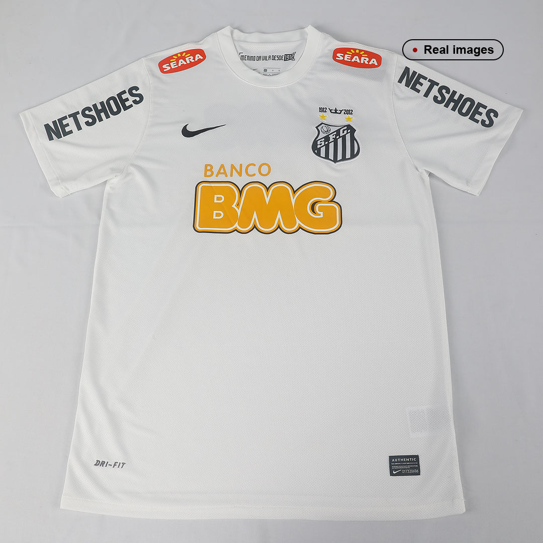 Santos FC Otthon Retro Futball Mez 2011/12 Fehér