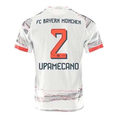 UPAMECANO #2 Bayern Munich Játékos Idegenbeli Mez 2025/26 Fehér