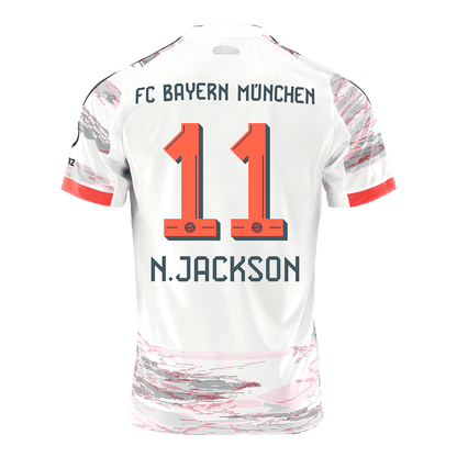 N.JACKSON #11 Bayern Munich Idegenbeli Mez 2025/26 Fehér