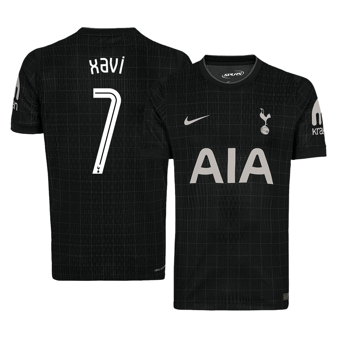 XAVI #7 Tottenham Hotspur 
 Idegen 
 Futball Mez 
2025/26 
 Fekete 
 
 
- UCL