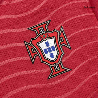 Portugal B. FERNANDES #8 Gyerek Hazai Világbajnokság Mez Készlet(Mez+Nadrág) 2026 Piros