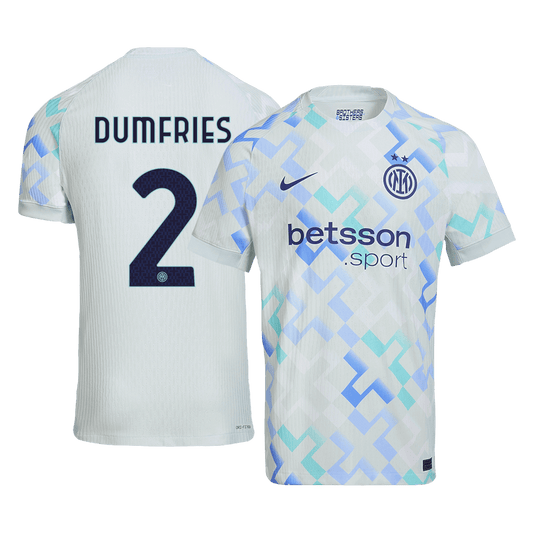 DUMFRIES #2 Inter Milan Játékos Idegenbeli Mez 2025/26 Kék