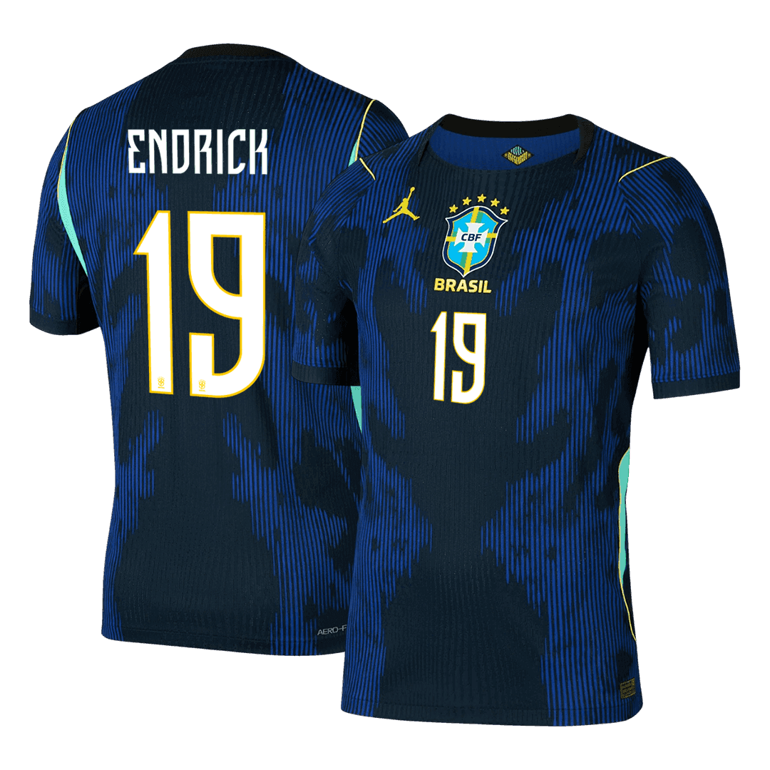 ENDRICK #19 Brazil Játékos Verzió Idegenbeli Mez Világbajnoki 2026
