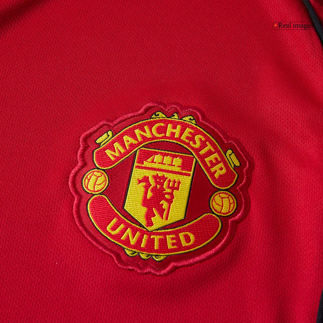 Manchester United Otthon Hosszú Ujjú Soccer Mez 2025/26 Piros