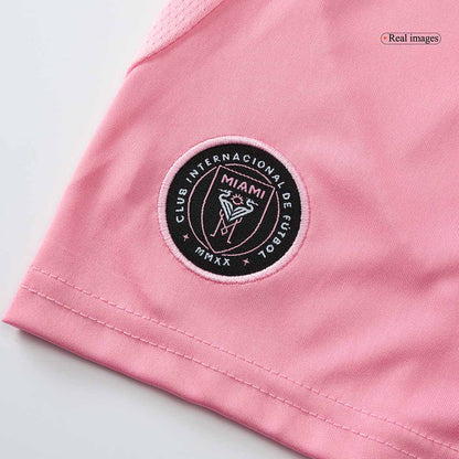 Gyerekek Inter Miami CF Otthoni Soccer Mez Készlet(Mez+Rövidnadrág) 2025 Rózsaszín