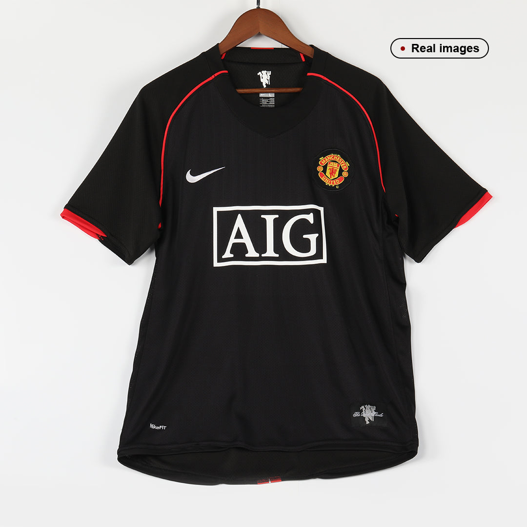 Manchester United Idegenbeli Retro Futball Mez 2007/08 Fekete