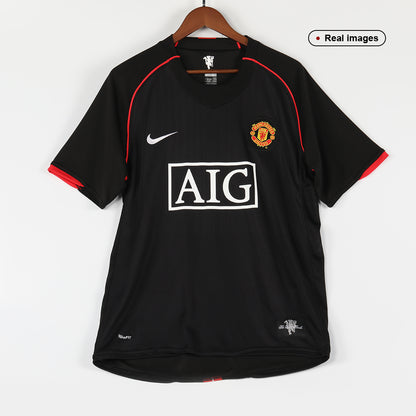 Manchester United Idegenbeli Retro Futball Mez 2007/08 Fekete