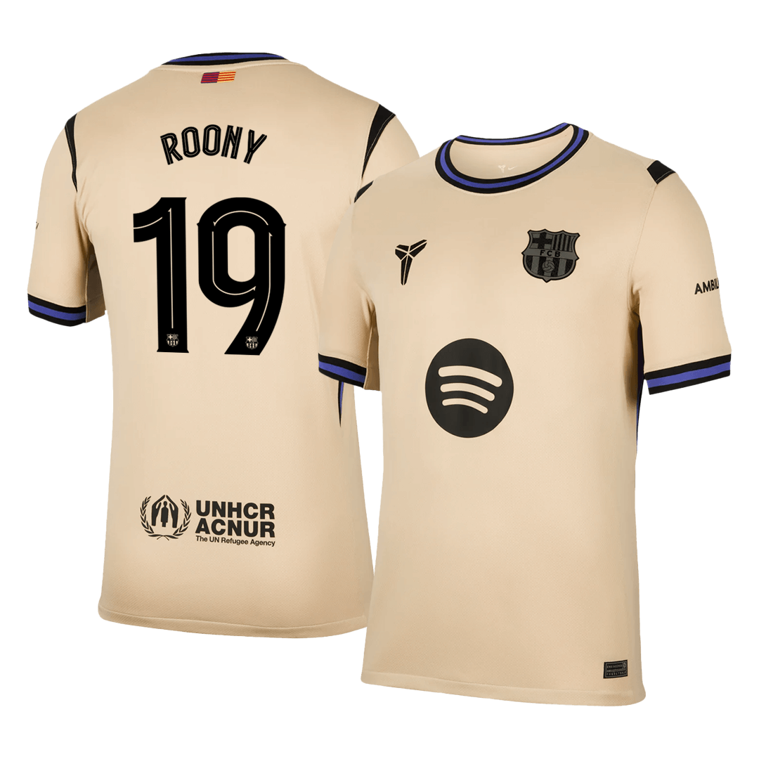 ROONY #19 Barcelona 
 Idegen 
 Futball Mez 
2025/26 
 Sárga 
 
 
- UCL
