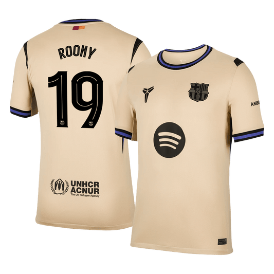 ROONY #19 Barcelona 
 Idegen 
 Futball Mez 
2025/26 
 Sárga 
 
 
- UCL