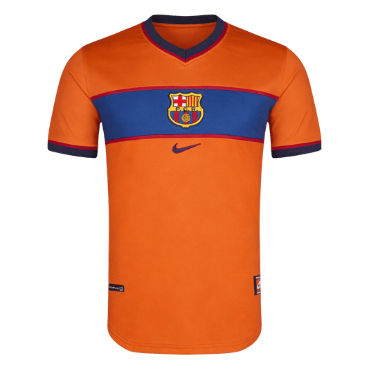 Barcelona Harmadik Retro Futball Mez 1998/99 Narancs