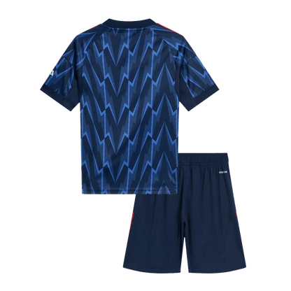 Gyerekek Arsenal Idegenbeli Soccer Mez Készlet(Mez+Rövidnadrág) 2025/26 Kék