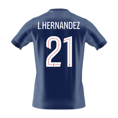 L.HERNANDEZ #21 PSG
 Otthon Futball Mez 2025/26 Sötétkék
