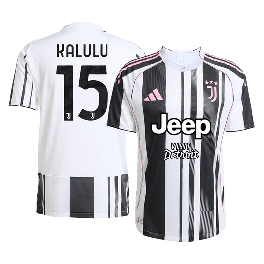 KALULU #15 Juventus Játékos Otthon Mez 2025/26 Fekete&Fehér