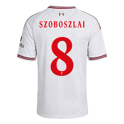 SZOBOSZLAI #8 Liverpool Idegenbeli Mez 2026/27 Fehér