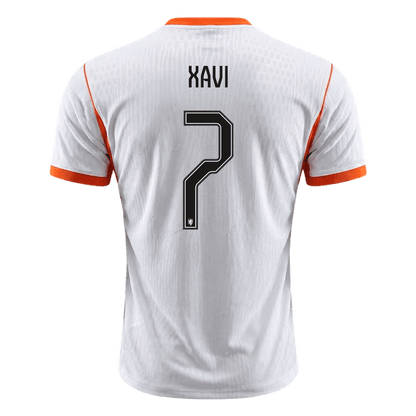XAVI #7 Netherlands Játékos Verzió Idegenbeli Mez Világbajnoki 2026 Fehér