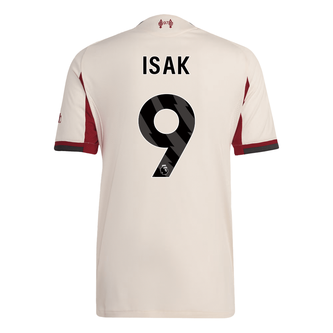 ISAK ##9 Liverpool Játékos Idegenbeli Mez 2025/26 Fehér