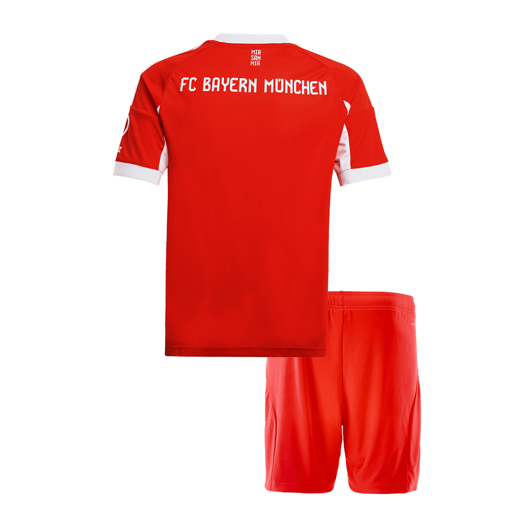 Gyerekek   Bayern Munich Otthon Soccer Mez Készlet(Mez+Rövidnadrág) 2025/26 Piros