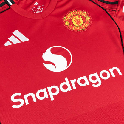 Manchester United Otthon Mez Szett (Mez + Nadrág) 2025/26-Piros