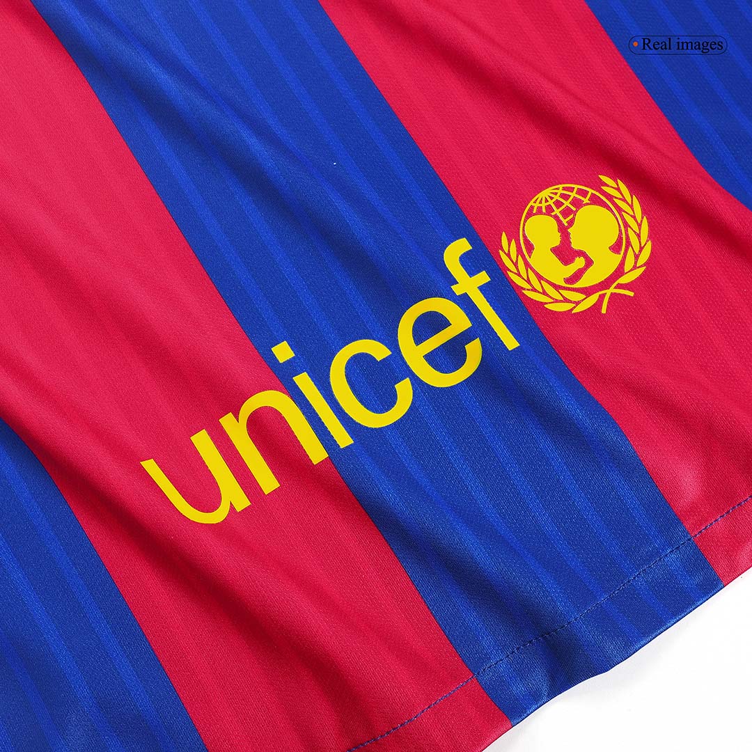 MESSI #10 Barcelona Hazai Retro Futball Mez 2016/17 Piros&Kék