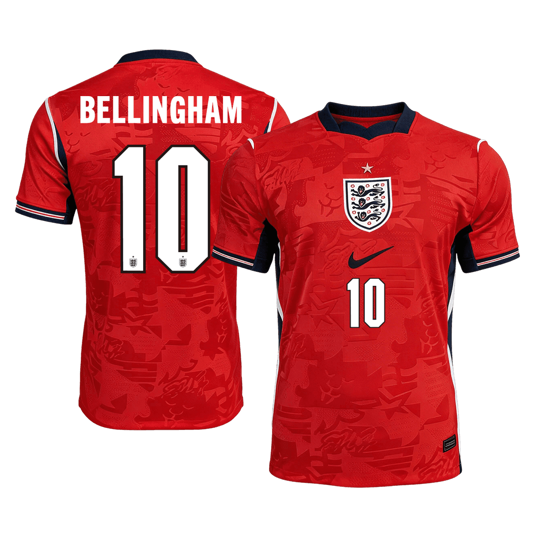 BELLINGHAM #10 England Idegenbeli Világbajnoki Mez 2026 Piros