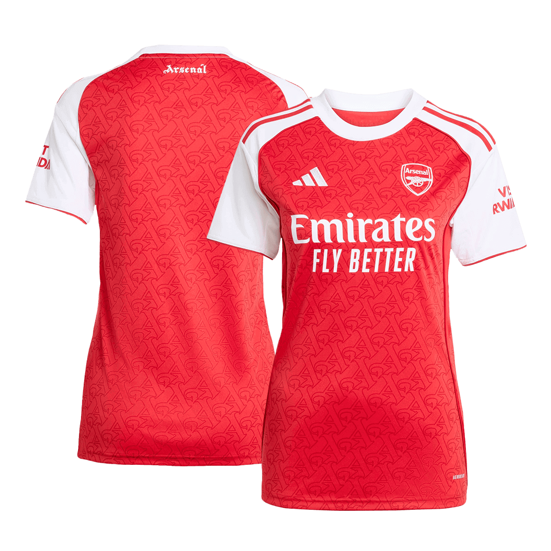 Női Arsenal Otthoni Soccer Mez 2025/26 Piros