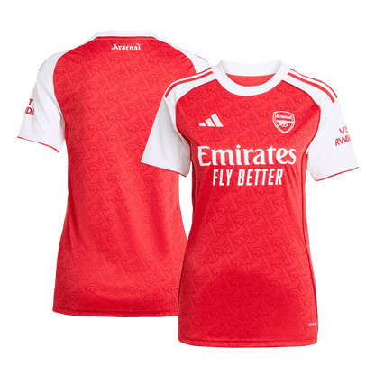 Női Arsenal Otthoni Soccer Mez 2025/26 Piros