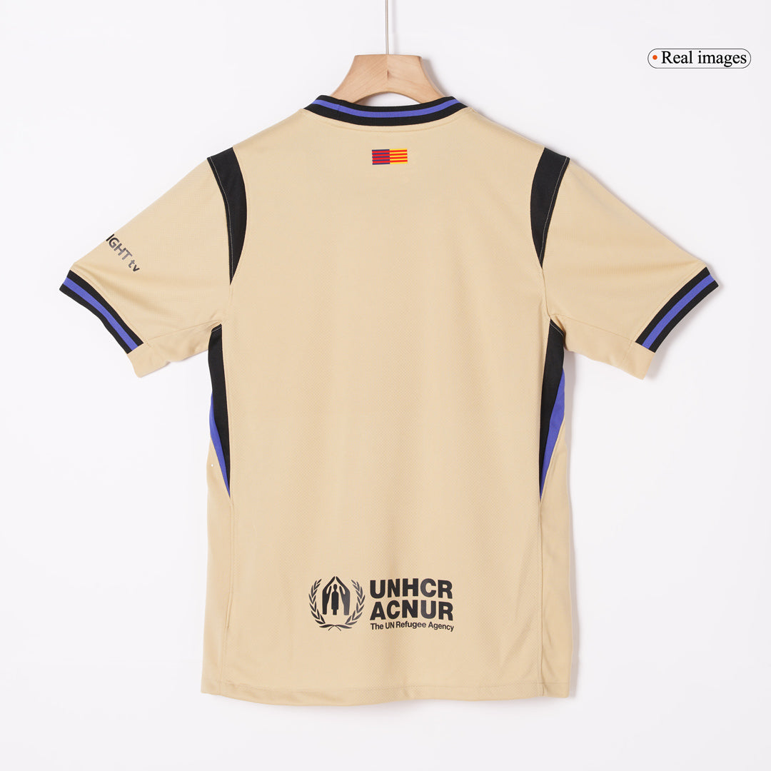 LAMINE YAMAL #10 Barcelona Idegenbeli Soccer Mez 2025/26 Sárga - UCL