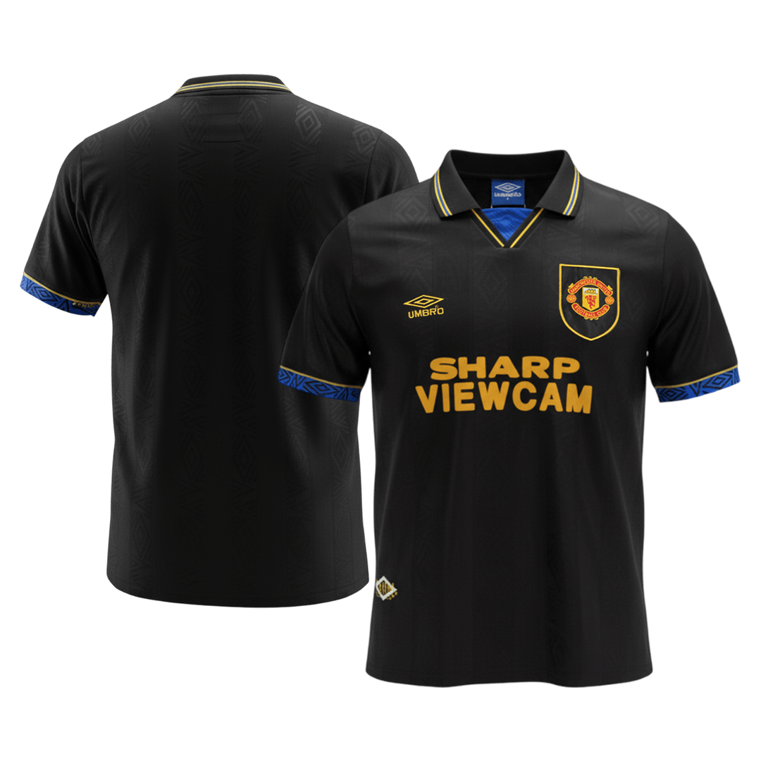 Manchester United Idegenbeli Retro Futball Mez 1993/94 Fekete
