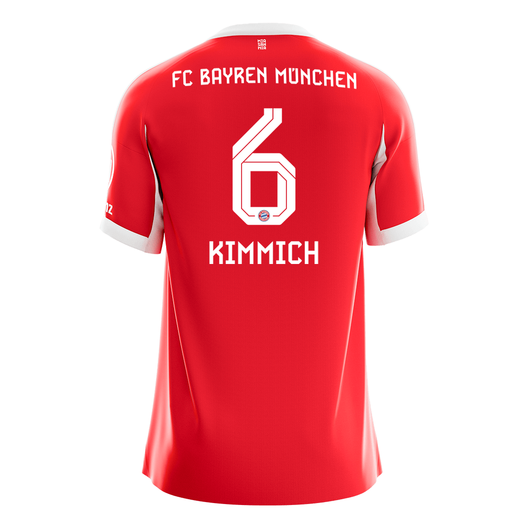 KIMMICH #6 Bayern Munich
 Otthon Futball Mez 2025/26 Piros