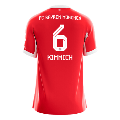 KIMMICH #6 Bayern Munich
 Otthon Futball Mez 2025/26 Piros