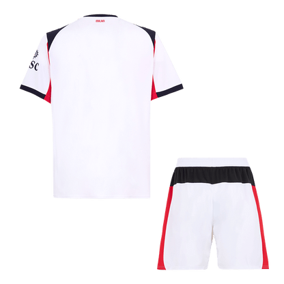 AC Milan Idegenbeli Soccer Mez Készlet(Mez+Rövidnadrág) 2025/26 Fehér