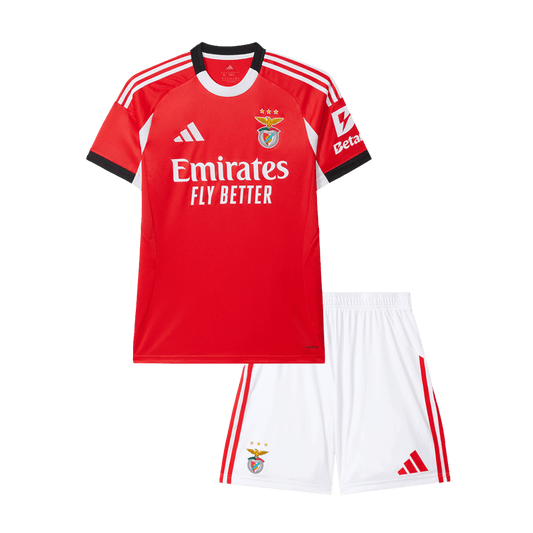Gyerek Benfica Hazai Futballmez Készlet 25/26 Piros