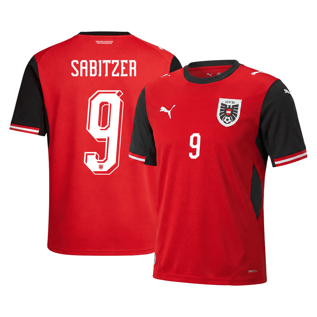 SABITZER #9 Austria Hazai Mez Világbajnoki 2026 Piros