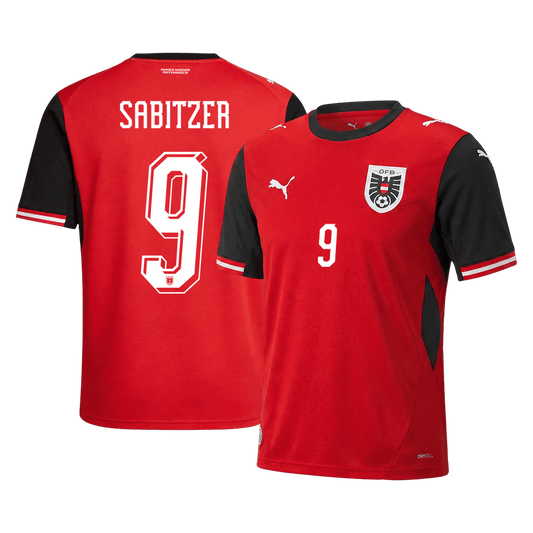 SABITZER #9 Austria Hazai Mez Világbajnoki 2026 Piros