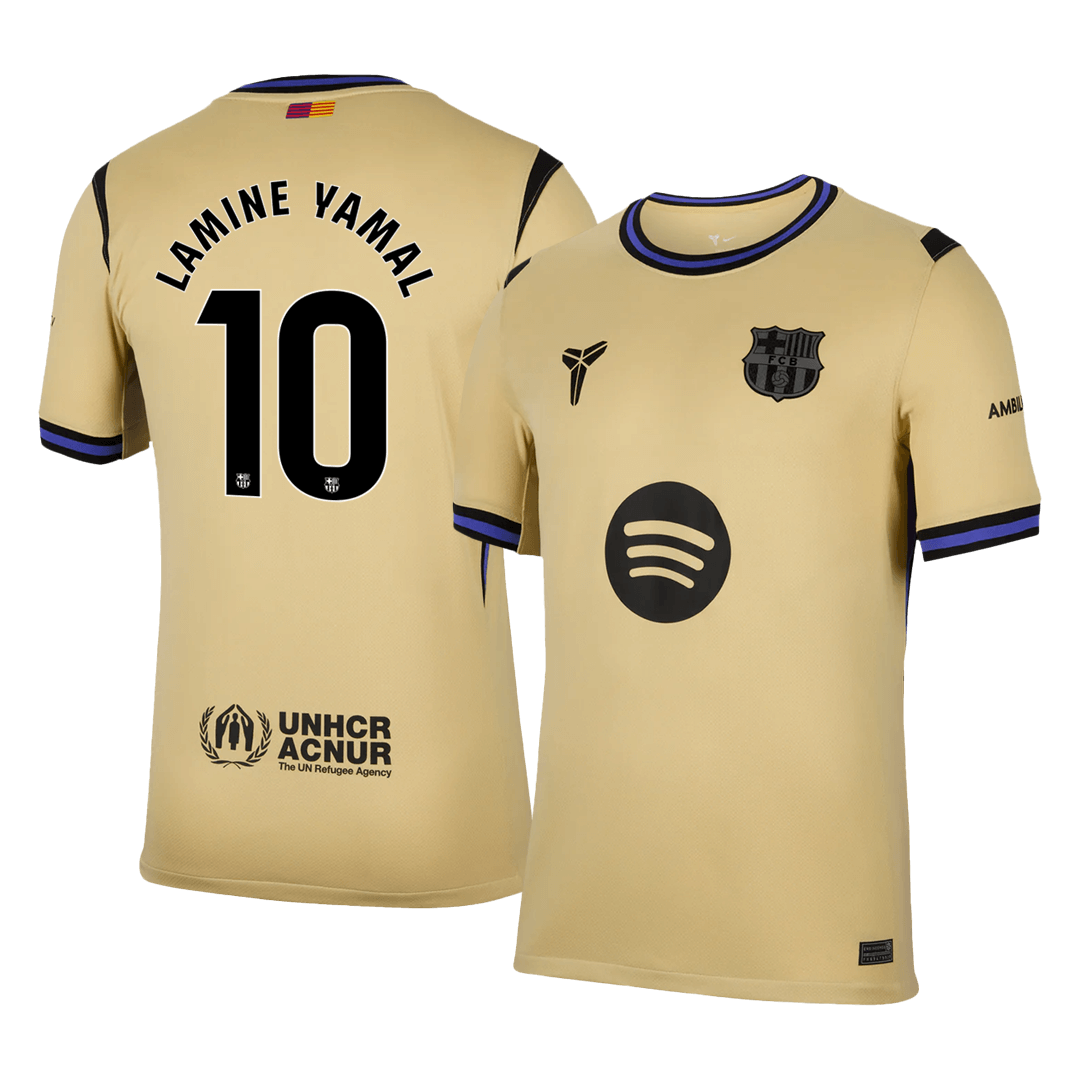 LAMINE YAMAL #10 Barcelona 
 Idegen 
 Futball Mez 
2025/26 
 Sárga