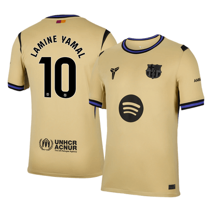 LAMINE YAMAL #10 Barcelona 
 Idegen 
 Futball Mez 
2025/26 
 Sárga