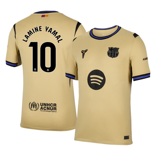 LAMINE YAMAL #10 Barcelona 
 Idegen 
 Futball Mez 
2025/26 
 Sárga