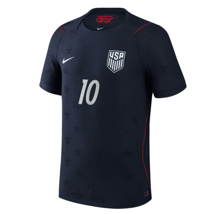 PULISIC #10 USA Játékos Verzió Idegenbeli Világbajnoki Mez 2026 Fekete