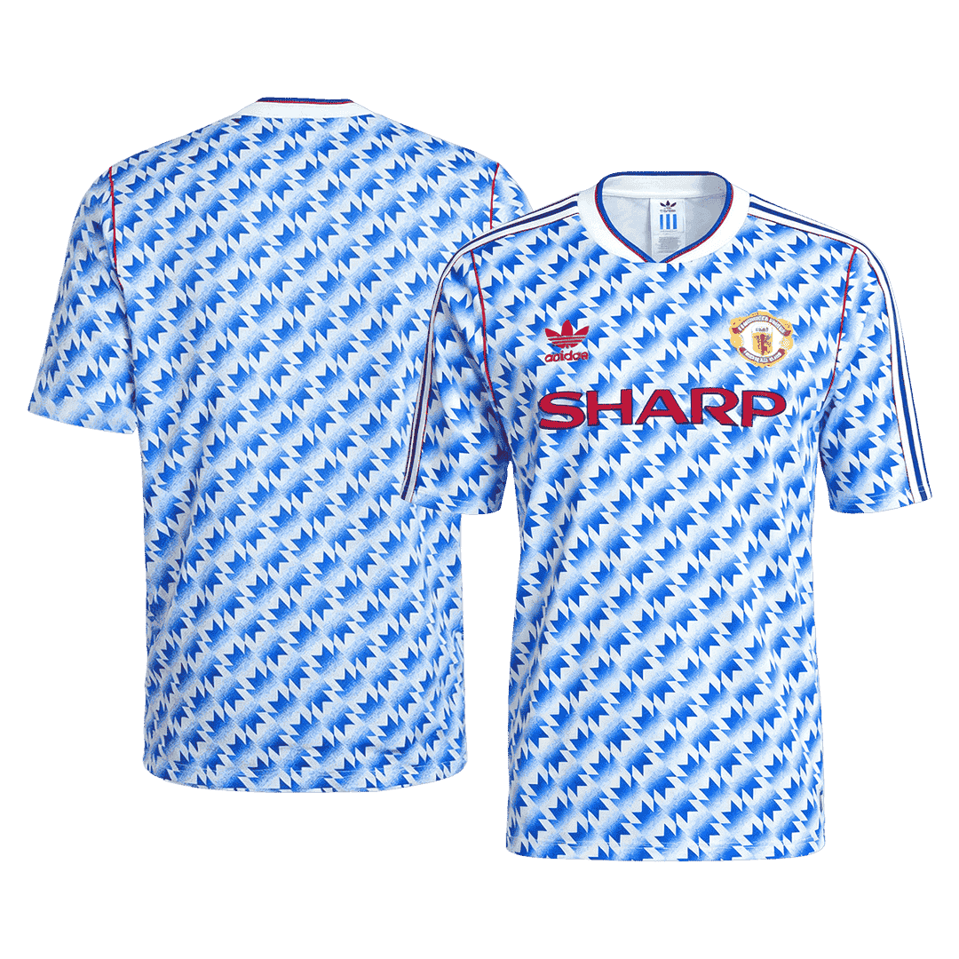 Manchester United Idegenbeli Retro Futball Mez 1990/92 Kék