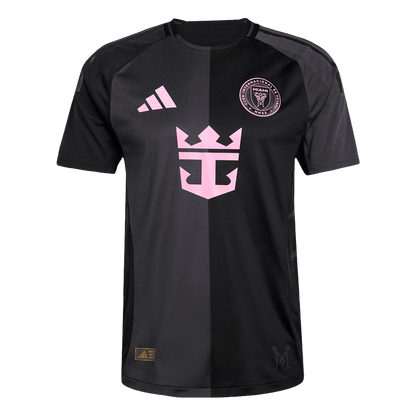 DE PAUL #7 Hiteles Inter Miami CF Idegenbeli Soccer Mez 2025 Fekete&Szürke