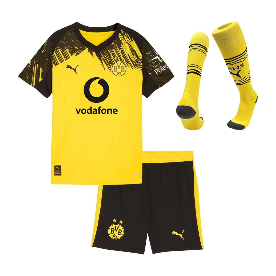 Borussia Dortmund Gyerek Hazai Mez Készlet(Mez+Nadrág+Zokni) 2025/26 Sárga