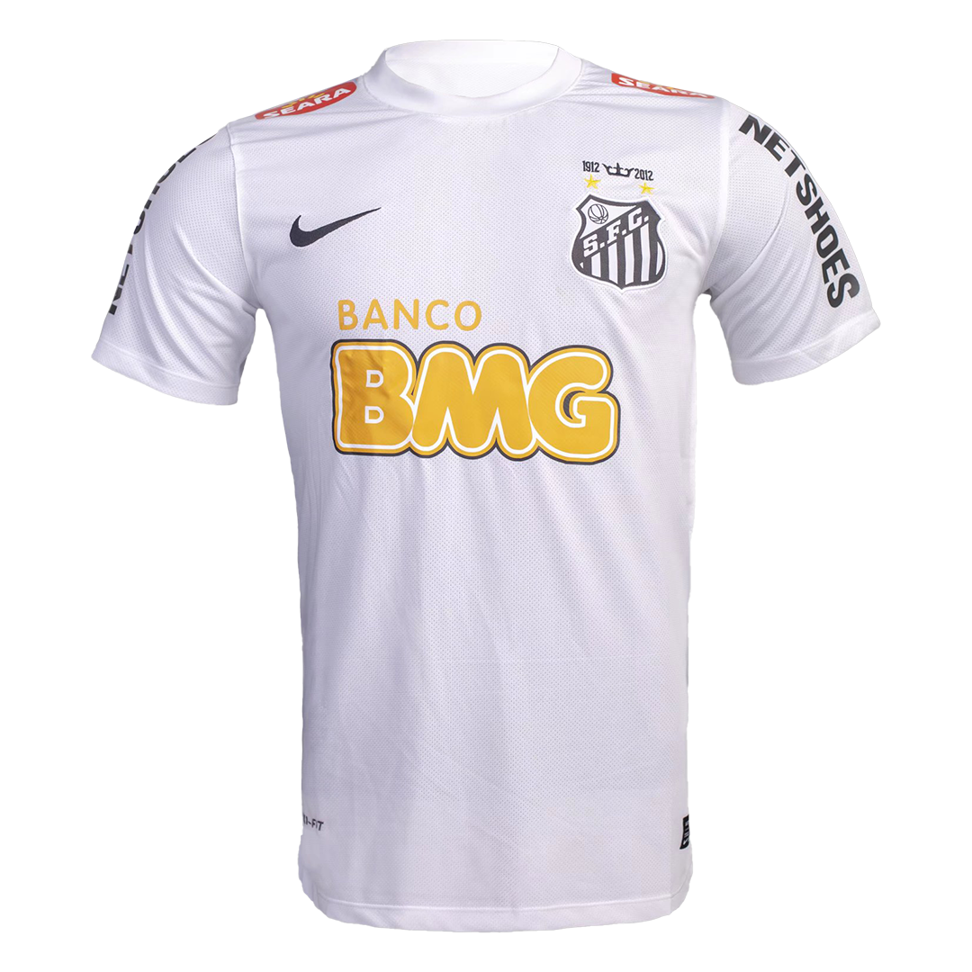 NEYMAR JR #11 Santos FC Hazai Retro Futball Mez 2012 Fehér