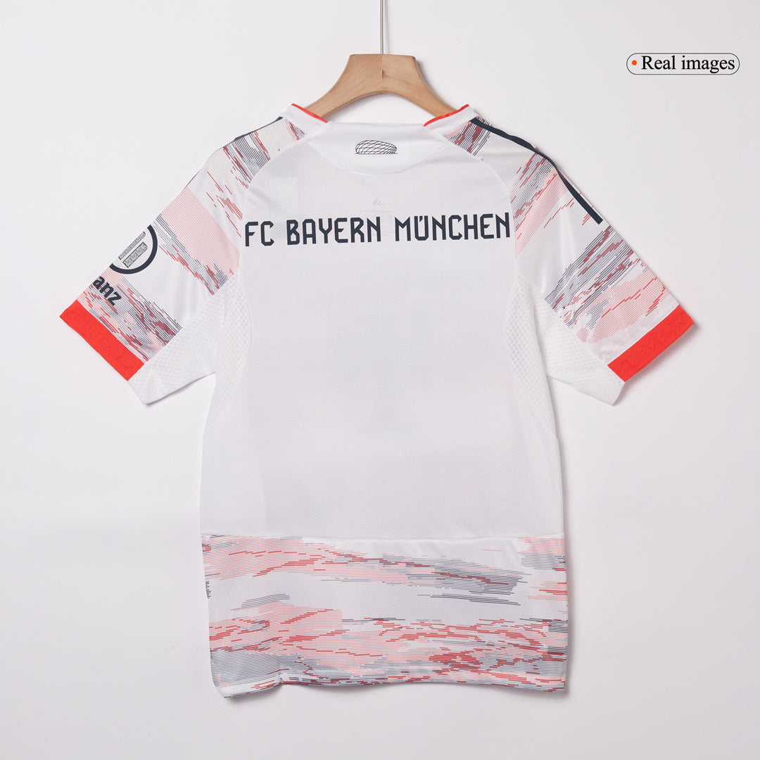 KANE #9 Hiteles Bayern Munich Idegenbeli Soccer Mez 2025/26 Fehér