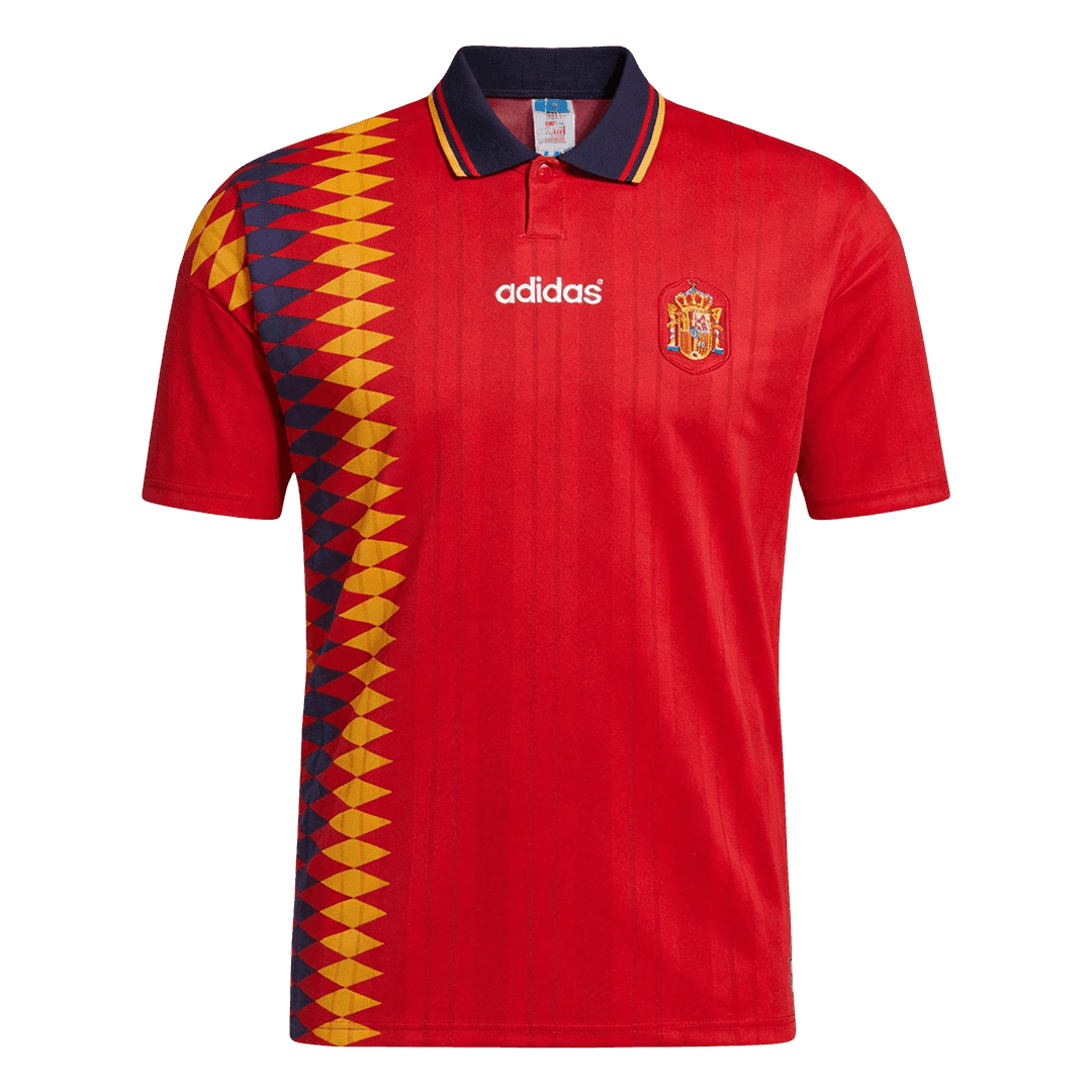 Spain Hazai Retro Futball Mez 1994 Piros