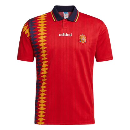 Spain Hazai Retro Futball Mez 1994 Piros