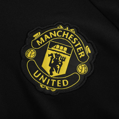 Manchester United Zip Felső Kabát Szett(Dzseki+Nadrág) Gyerek 2025/26 Fekete