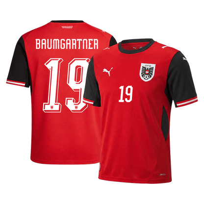 BAUMGARTNER #19 Austria Hazai Mez Világbajnoki 2026 Piros