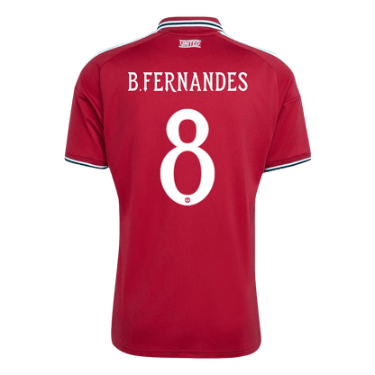 B.FERNANDES #8 Manchester United Hazai Mez 2026/27 Piros